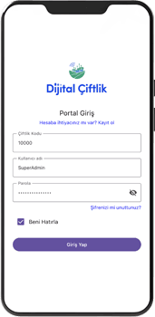 Green Sense mobil sera takip uygulaması